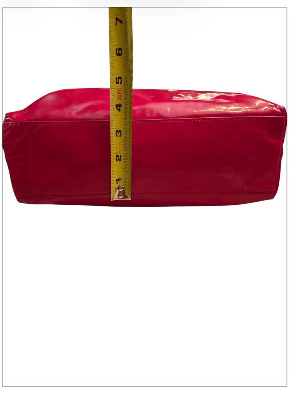 Jimmy Choo Red Rachel Red Patent Leather Shoulder bag - Picture 6 of 12